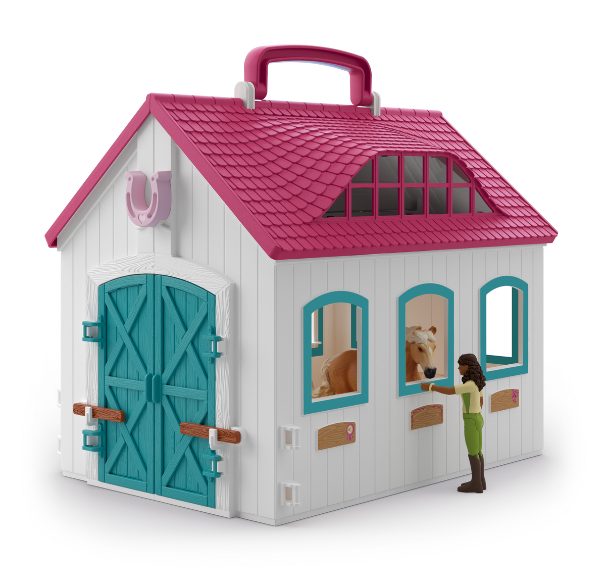 schleich-open-stable-little-horseshoe-42703